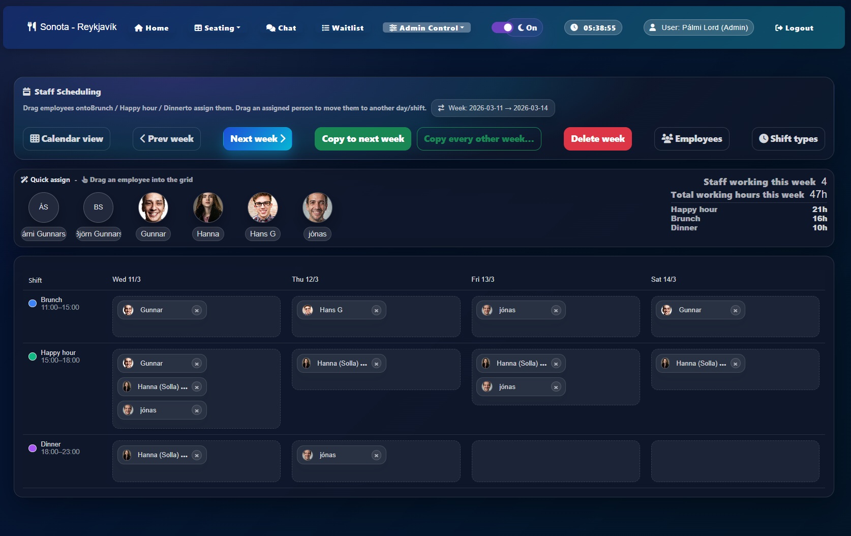 QuickTable — mynd 6